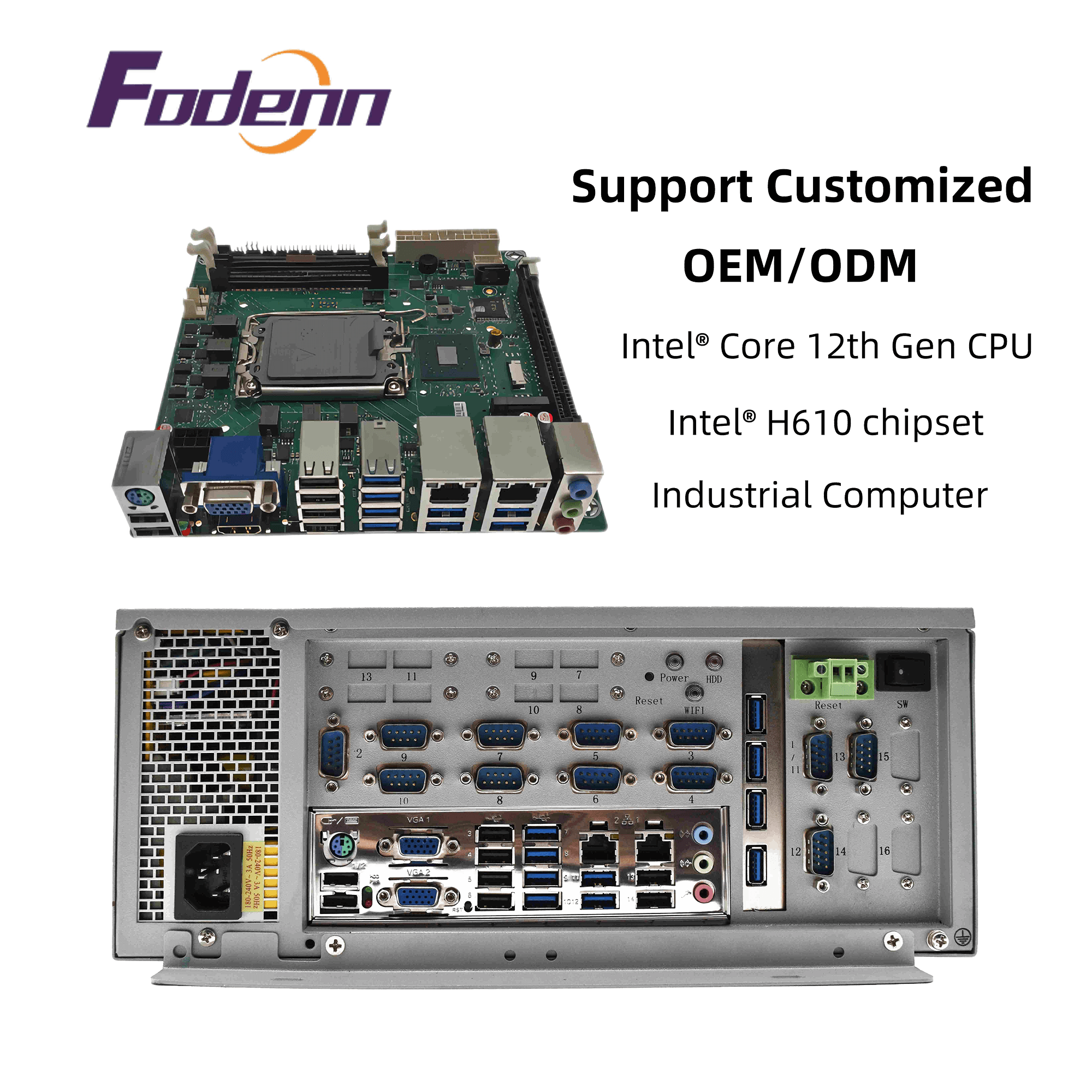 IPC-HC3100E Intel Core 12th LGA1700 Industrial Embedded Computer